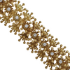 Vintage Birks Diamond 18K Gold Floral Link Bracelet + Montreal Estate Jewelers