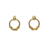 Vintage 18k Gold Door Knocker Style Earrings + Montreal Estate Jewelers