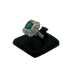 Estate 1.53ct Natural cushion cut Emerald and Diamonds in Platinum - Daisy Exclusive Jewellers