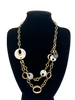 Italian Chimento Mother of Pearl and Diamond 18k Multi-Tone Gold Necklace - daisy exclusive jewellers
