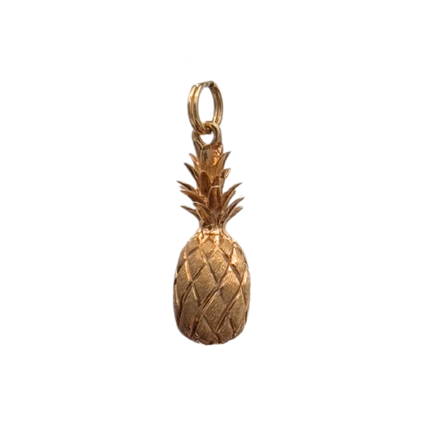 Pineapple 14k gold charm - 2