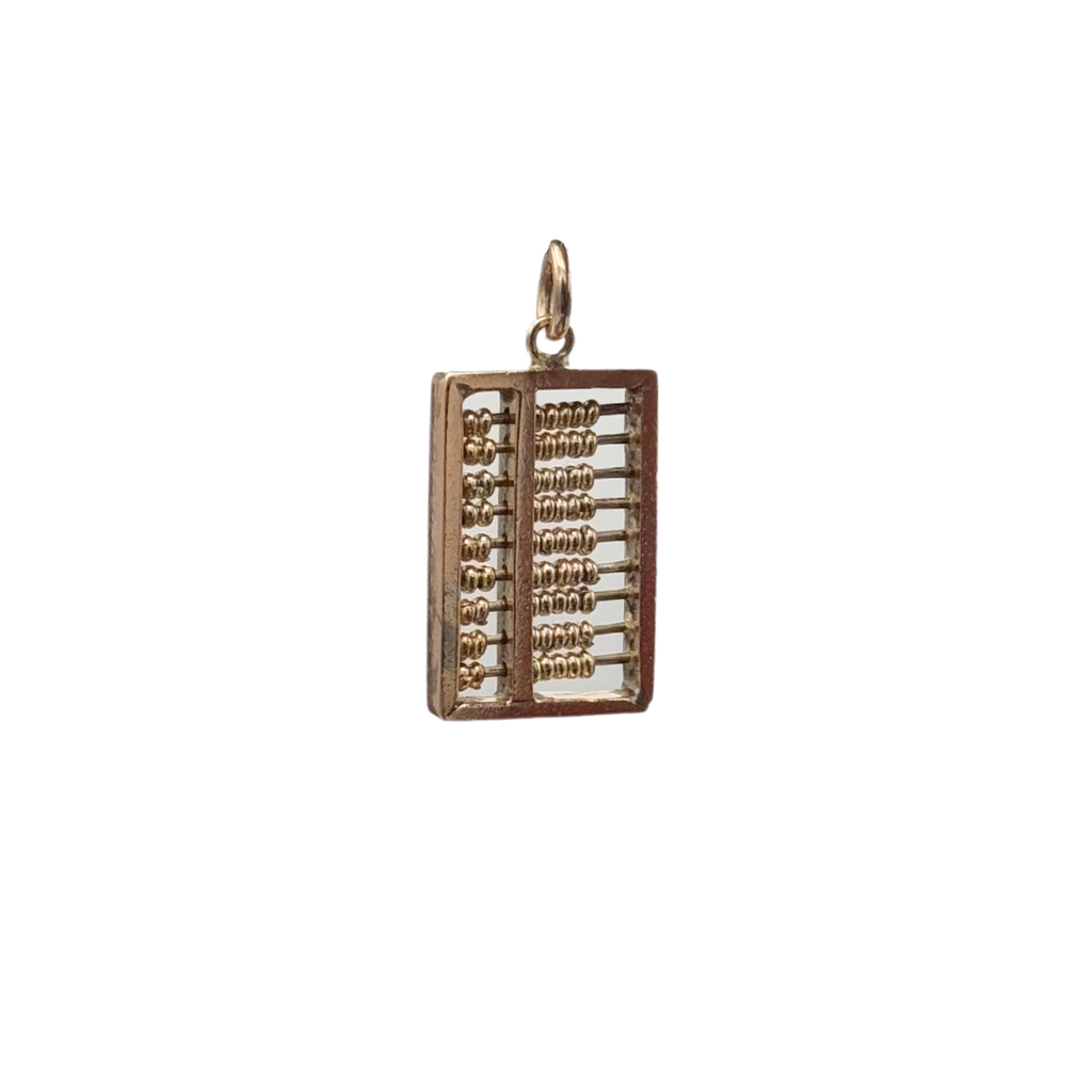 Vintage 14K Rose Gold Abacus Charm -1