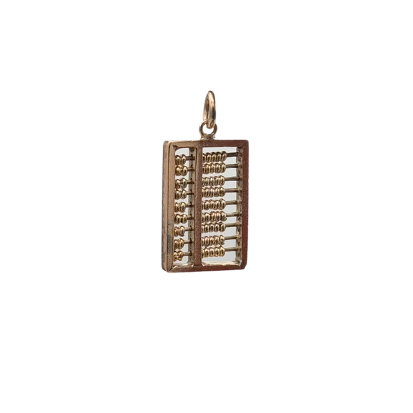 Vintage 14K Rose Gold Abacus Charm -1