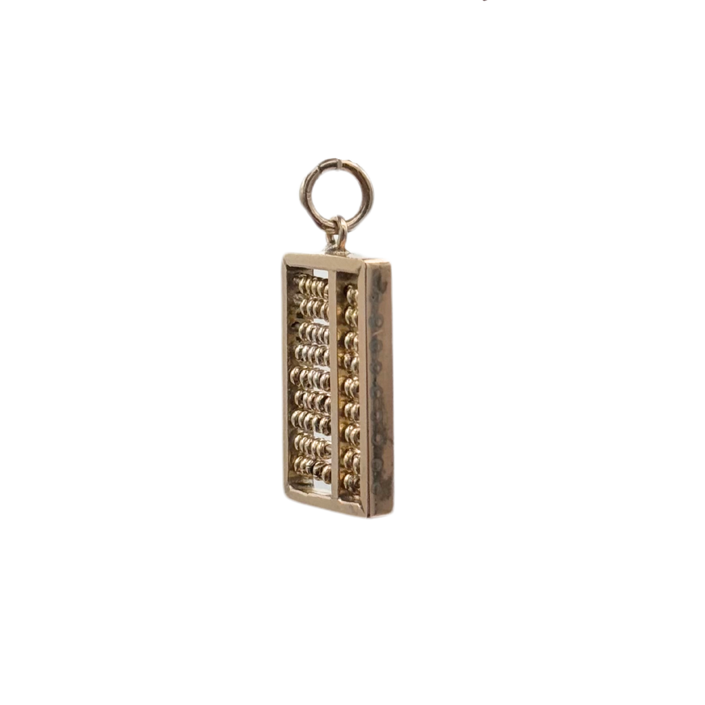 Vintage 14K Rose Gold Abacus Charm-2