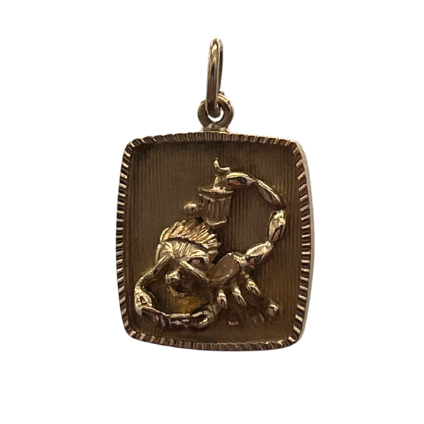 Vintage 14k Rose Gold Reading Scorpion Charm/Pendant - daisy exclusive jewellers