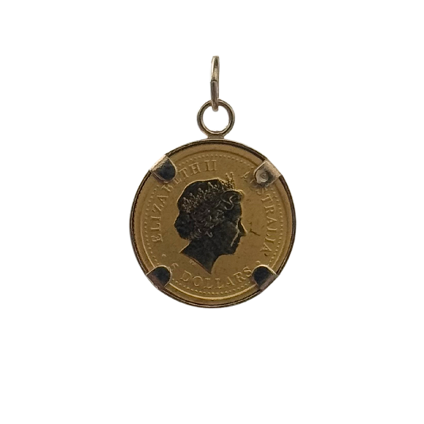 Vintage 24K Gold Five Dollars - Elizabeth II 2003 Coin