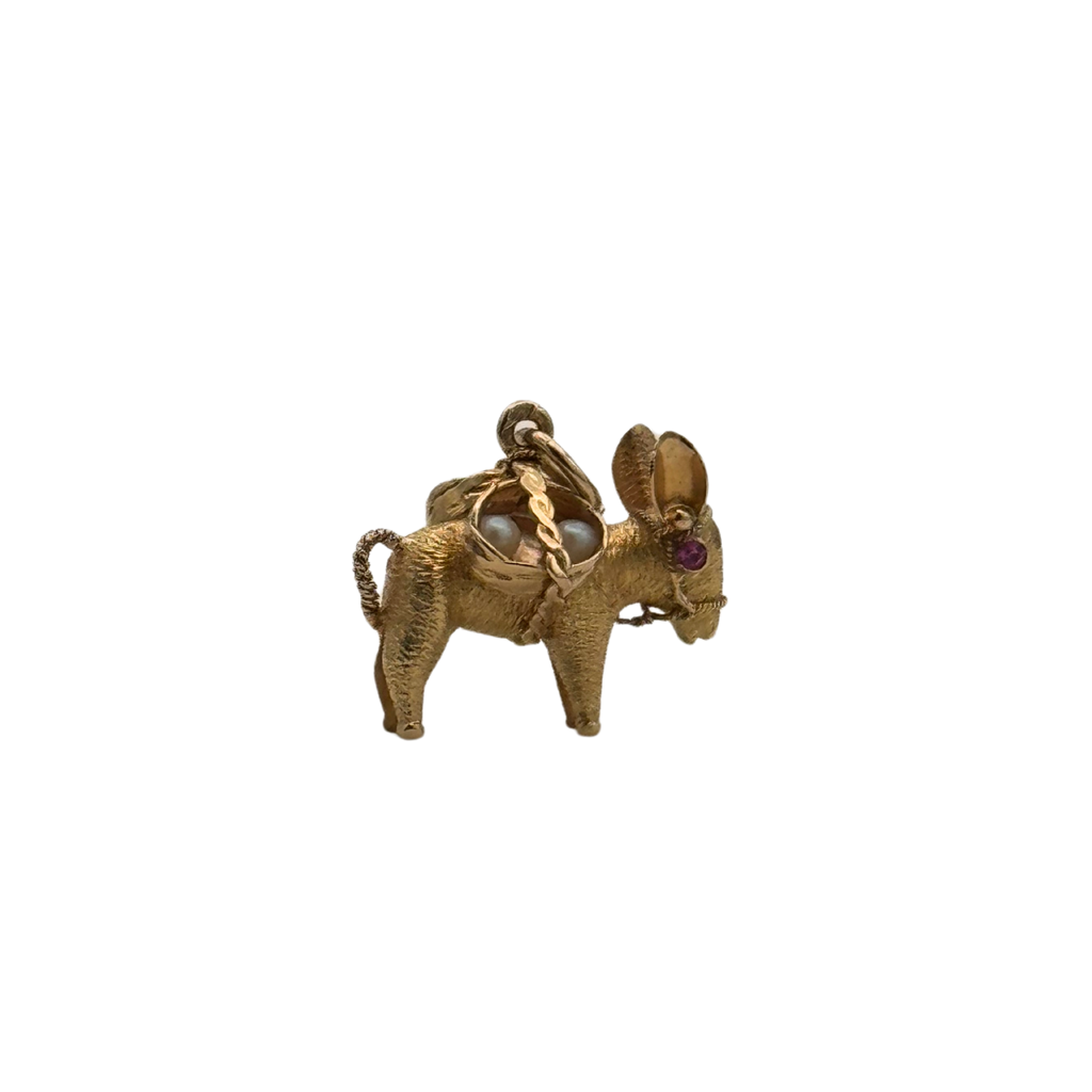 Vintage 800 Solid Donkey Caravan Charm