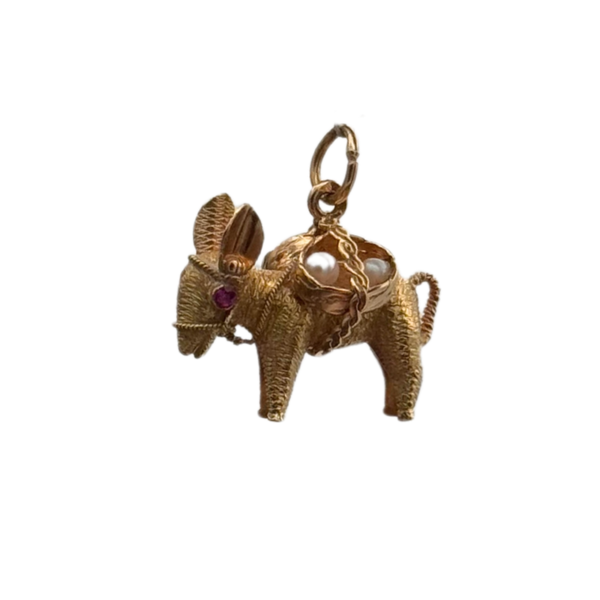 Vintage 800 Solid Donkey Caravan Charm