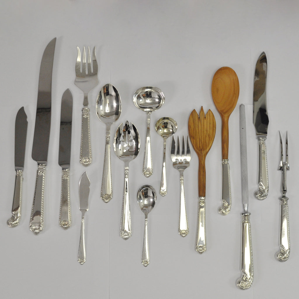 Henry Birks and Sons George II plain silverware - Westmount, Montreal - Daisy Exclusive