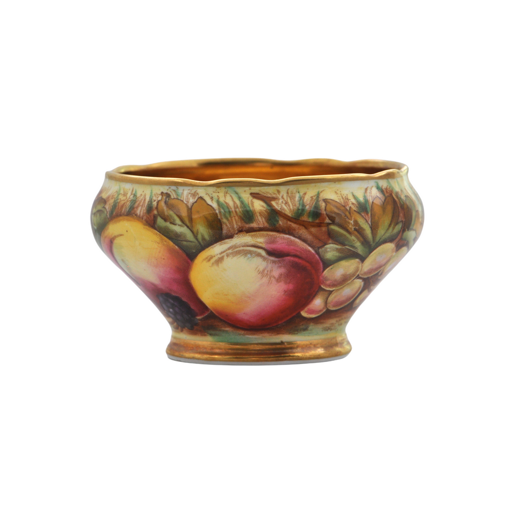 Vintage Aynsley 'Orchard Gold' Creamer and Open Sugar Bowl Set Signed 'N.Brunt' and 'D.Jones' + Montreal Estate Jewelers