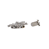Vintage Retro Floral 1.22ct Diamond 18k Gold Clasp + Montreal Estate Jewelers