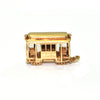 Vintage 14k Yellow Gold Streetcar Charm + Montreal Estate Jewelry 